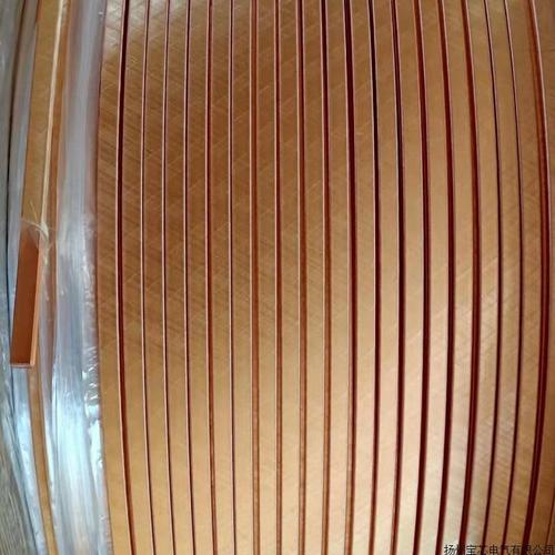 玻璃丝包聚酯薄膜扁铜线